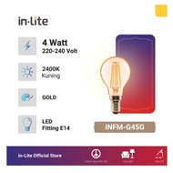 In-Lite Retro Filament Bulb G45 Gold