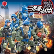 mainan kanak-kanak Sesuai dengan Lego Military Soldier Model Pemasangan Blok Bangunan Tentera Askar 