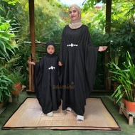 Baju Couple Ibu Dan Anak Perempuan Kekinian Plain Kain Krep Tiara Kaftan