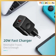 20W Dual Port Fast Charging USB Type C Charger Head Adapter | 20W Dual Port USB Type C Charger Head 
