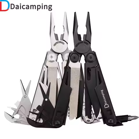 Daicamping DL12 Clip Multifunctional Clamps 7CR17MOV Folding Knife Tools Multitools Cable Camping Ge