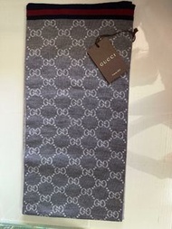 Gucci Outlet 經典 GG Logo 羊毛圍巾