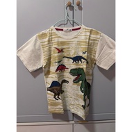 Preloved White Dino T-Shirt 8-9 Years