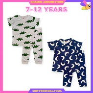 (7-12Y) Baju Tidur Budak / Kanak Kids Pyjamas Girls 7 - 12 Years  Baju Budak Perempuan Lengan Panjan