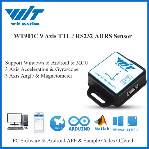 WitMotion WT901C IMU AHRS 9 Axis Sensor Digital Angle + Accelerometer + Gyroscope + Electronic Compa