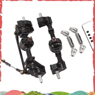 2Pcs Front and Rear Portal Axle with Metal Drive Shaft for  C14 C24 C24-1 C34 C44 B14 B24 1/16 RC Ca