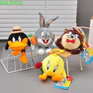 RALPHYG Bugs Bunny Keychain, Tasmanian Devil Classic Cartoon Looney Tunes Plush Pendant, Creative St