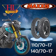 Tayar Maxxis Yamaha Mt-15 Standard 110/70-17 & 140/70-17 Maxxis Victra S98 MT15 Set