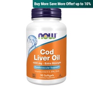Now Foods, Cod Liver Oil, Extra Strength, 1,000 mg, 90 Softgels