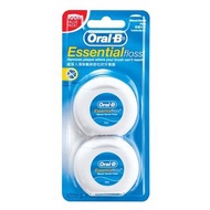 $36包平郵 [1+1特惠孖裝)] Oral-B Essential Floss 微蠟牙線50米 [平行進口]