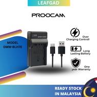 ready stock PROOCAM LUMIX DMW‑BLH7E USB battery charger for PANASONIC LUMIX DMC GF7 LX15 GM5 1 CAMER
