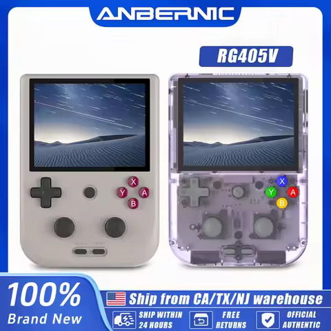 Anbernic RG405V Handheld Game Console 4’’ IPS Touch Screen Android 12 Unisoc Tiger T618 64-bit Game 