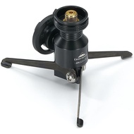 CAMPINGMOON Camping Butane Canister Adapter Stand Type Convert to EN417 Lindal Valve Black BKZ23-CB