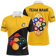 9 Ball Pool Billiards Polo Shirts Custom 9 Ball Pool Shirts, Billiards Polo, Personalized Billiard P