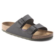 BIRKENSTOCK Arizona Soft Footbed Birko-Flor Men's Regular Width Sandals in Black - 1023471