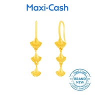 Ginkgo Leaf Earrings in 999 Gold
