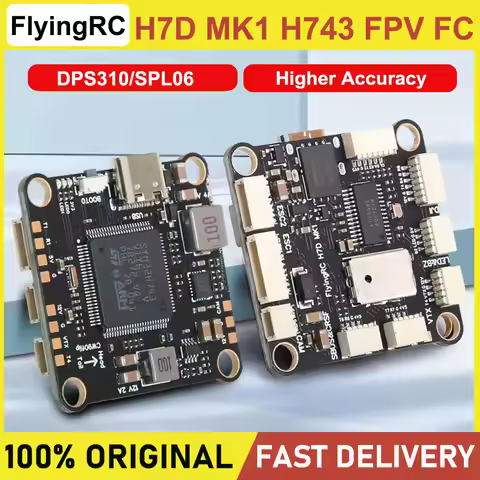 FlyingRC H7D MK1 H743 FPV Flight Controller FC DPS310/SPL06 Version Support Analog/Digital VTX BF/IN