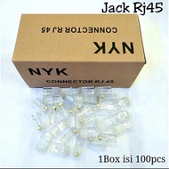 NYK Connector Rj45 Cat5 contents 100pcs RJ 45 Connectors