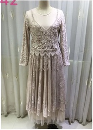 (COD) NEW Collection Gamis Brokat Import Remaja// Kebaya Muslim Brokat Impor// Gamis Brokat Mix Tutu