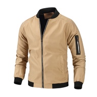 Jaket Lelaki Merentas Sempadan Musim Bunga Musim Gugur Gaya Korea Longgar Fit Bersaiz Besar Jaket Be