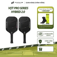 Facolos Hybird 2.0 pickleball racket (14MM-16MM) upgraded with double roughness compared to standard