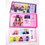 Official Oshi no Ko x Glico Plastic Ticket File Hoshino Ai Ruby Aqua Kana Akane Clear Folder Japan L