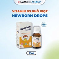 Vitamin D3 nhỏ giọt Newborn Drops - Giúp hấp thụ canxi phát triển chiều cao tăng cường miễn dịch cho