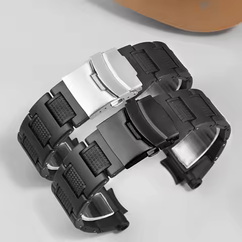 For Casio G-Shock Strap Series GW-A1100 A1000 GW-4000 GA1000 GA-1000 1100 Plastic Steel Bracelet Hig