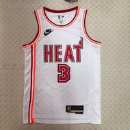 23賽季Miami Heat Retro NBA球衣 #3 WADE