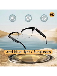 Blackview E13-06 E13-c防藍光智慧眼鏡太陽眼鏡,通話和隱私通話功能、身臨其境的音樂播放、帶麥克風的觸控耳機、單側揚聲器