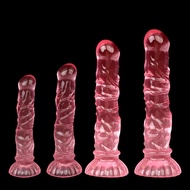 Crystal Simulation Penis Soft Flesh Realistic Fake Thrusting Female Special-Shaped Dildo Adult Sex P