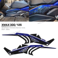 3D stickers For XMax 300 X MAX 125 2023-2026 Side Boomerang Motorcycle Accessories Resin Decals
