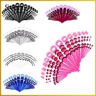 [Gepnoo] 50Pcs Acrylic Ear Pincher Septum Stretching Kit Expander Body Jewellery