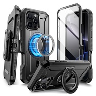 SUPCASE สำหรับ iPhone 16 Pro Max กรณีพร้อมขาตั้ง UBPro Mag รองรับ MagSafe คลิปหนีบเข็มขัดในตัวป้องกั