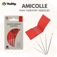 TULIP AMICOLLE Tapestry Needles Assorted - Thin Sizes  AC-043