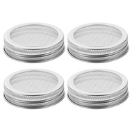 4pcs Stainless Steel Mesh Sprouting Lid Mason Jar Lids for Growing Bean Broccoli
