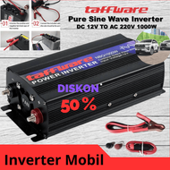 JAYA Taffware Power Inverter Mobil Pure Sine Wave DC 12V to AC 220V 1000W - NBQ1000W