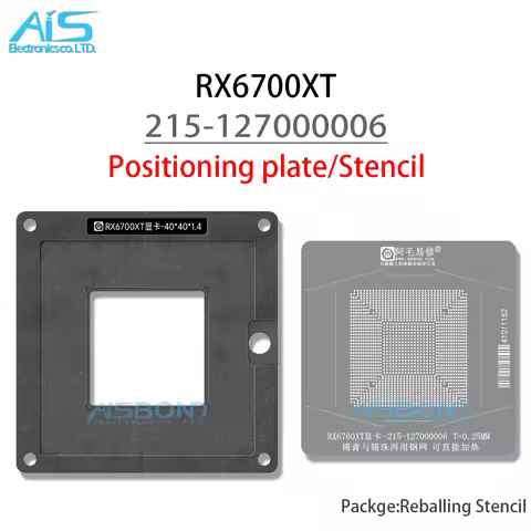 GPU BGA Reballing Stencil Template Station For RX6700XT 215-127000006 Graphics card Positioning Plat