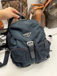 💥中古包💥  ❤️‍🔥Vintage Prada Navy nylon backpack
