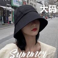 Ready Stock Sale Big Head Circumference 61cm Bucket Hat Bucket Hat Female Plus Size Male Basin Hat W