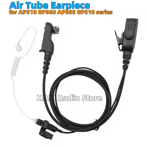 Air Tube Earpiece Mic For Hytera AP566 AP560 AP580 AP585 AP586 BP510 BP515 BP560 BP580 BP565 BP586 W
