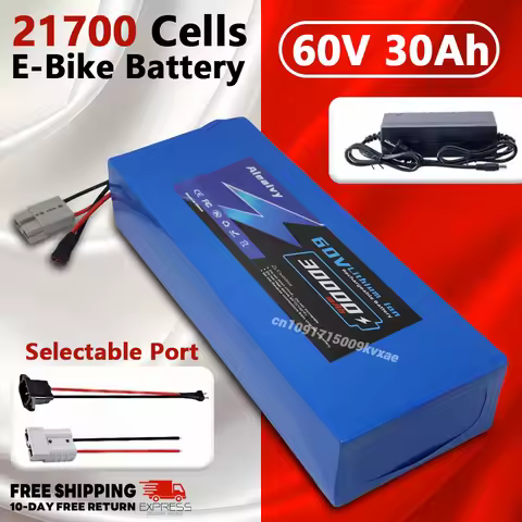 60V 21700 Cell 30Ah,electric scooter/bicycle high-power motorcycles lithium battery pack suitable fo