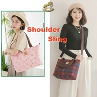 Uma uma hana A4 Horizontal Sling Bag Waterproof Shoulder Bag, Lightweight Crossbody Handbag, Made in
