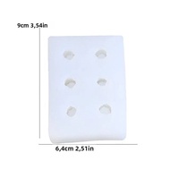 Khuôn Làm Bánh Silicon Hình Quả Mâm Xôi Lớn 1/6 Khuôn Dụng Cụ Làm Bánh Donut Sô Cô La Thân Thiện Với