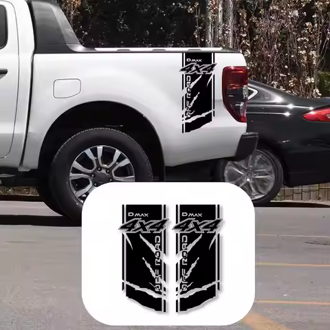 Car Side Stickers For Isuzu D-MAX DMAX 4X4 OFF ROAD Pickup Truck Bed Decal Vinyl Graphic Sticker Car