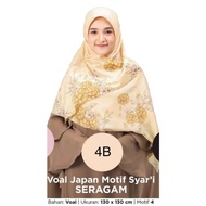 Terlaris Segi4 Syari Motif 130 X 130.Jilbab Azzura.Kerudung Hijab