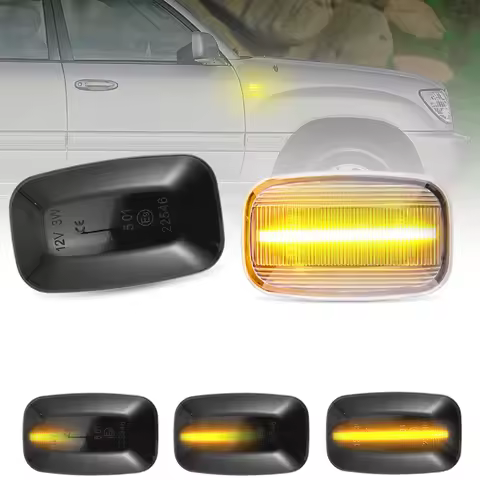 For Toyota Land Cruiser Prado 70/80/90/100 Series FJ Cruiser Hilux LED Side Marker Lamp Fender Turn 