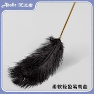 [Aholic Aholic] Black Feather Stick Metal Whip Detachable Scratching Toy Various Styles