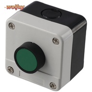 WOLFAY Push Button Switch, ABS Weatherproof Momentary Switch, High Quality Station Box One Button Control Gate Opener