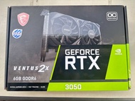 MSI GeForce RTX 3050 VENTUS 2X 6G OC – 6GB GDDR6 ประกันศูนย์ไทย 2 ปีกว่า